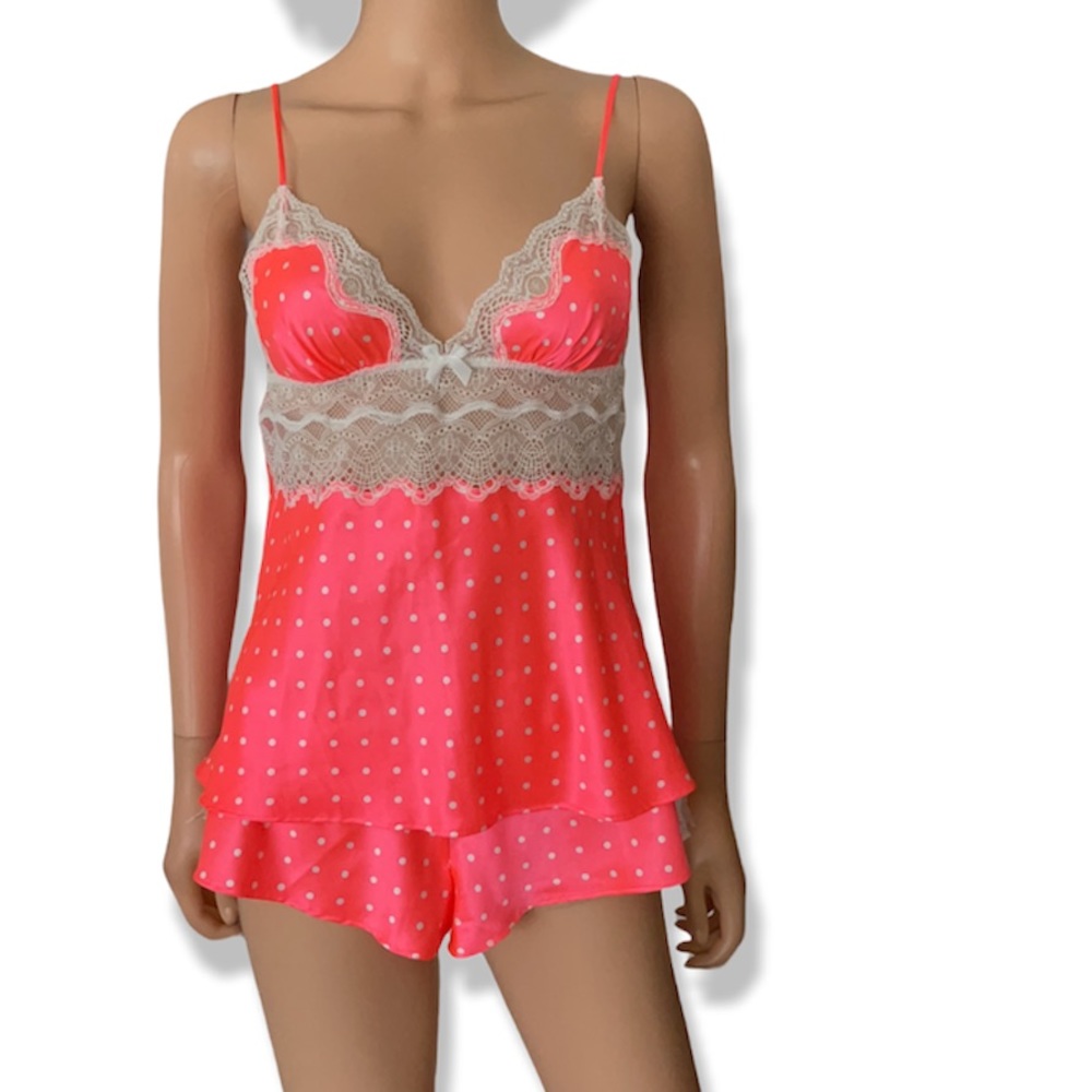 NWOT Vintage Victoria Secret silky soft cami dancer panty set